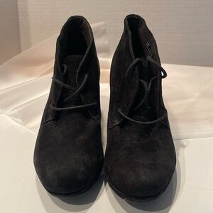 Clark's Camryn Bronte Wedge Black Suede Leather Women’s Sz 8‎ Formal Night Fun